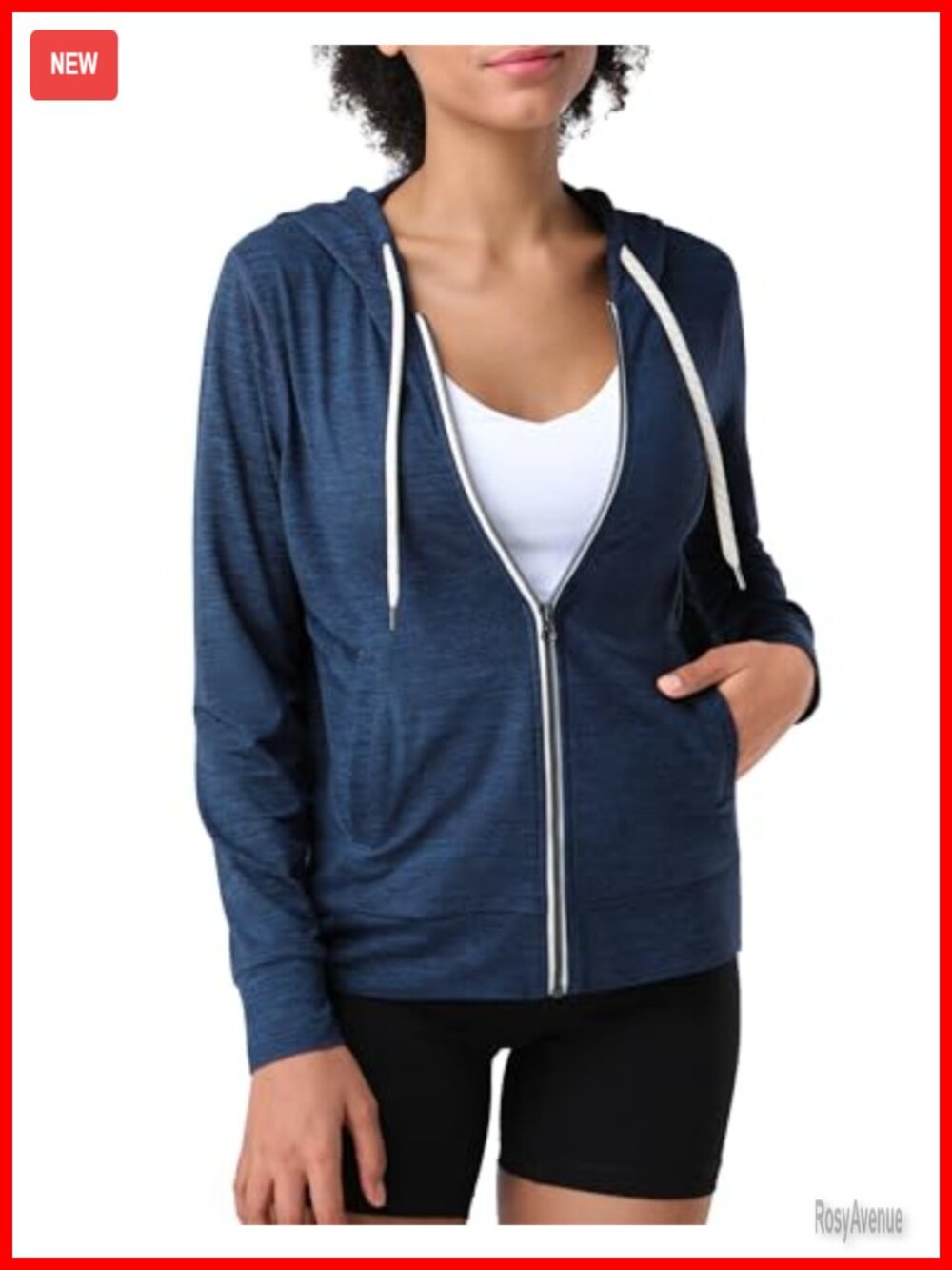 Pioneer Camp Women's Full Zip Up Hoodie Lightweight Soft Athletic Workout